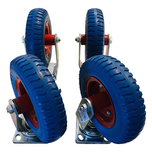 EZ Travel Collection 8 ”Grande Free 2: 50-4 Casters, 2 giro e 2 fixo, 4 pacote