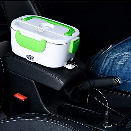 LKYBOA Aquecimento elétrico portátil Aço inoxidável lanche de lancheira doméstica carro duplo use caixa de arroz quente mais quente