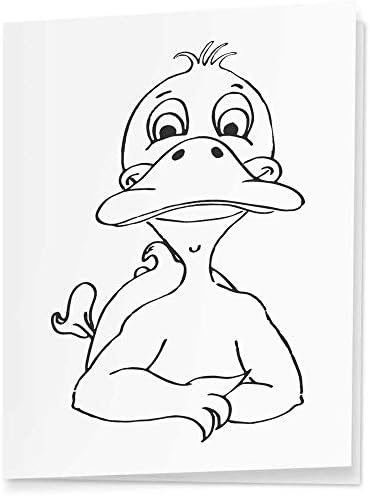 Azeeda 4 x 'Happy Duck' Tags/etiquetas