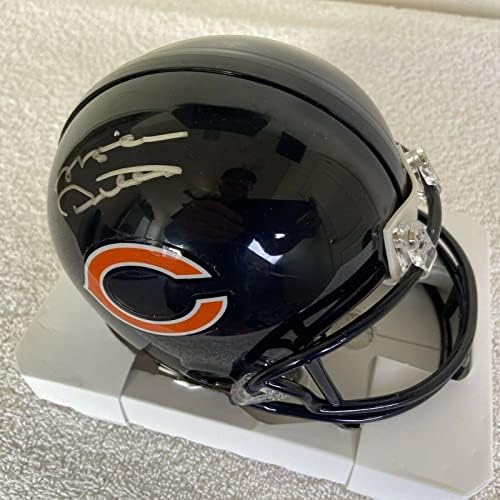 Mike Ditka assinou o mini capacete da NFL Chicago Bears com a auteticação de Beckett