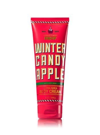 Bath and Body Works, Signature Collection Ultra Shea Body Cream, Winter Candy Apple, 8 onças