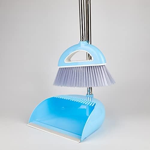 Razzum Solid Broom e Dustpan Conjunto de vassoura prática Terno dobrável combinação dobrável Cabelo macio multifuncional Domustre