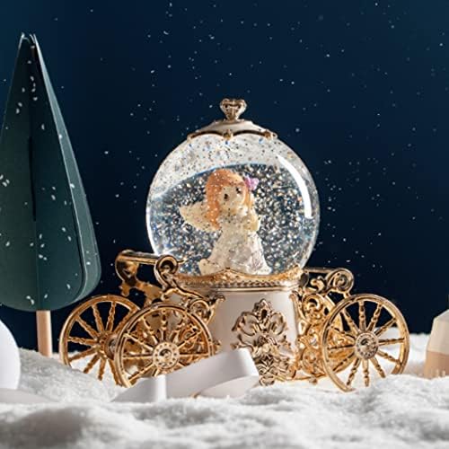 Seasd Dream Snowflake Crystal Ball Music Box Angel Octave Box Night Light para enviar namorada presente de aniversário