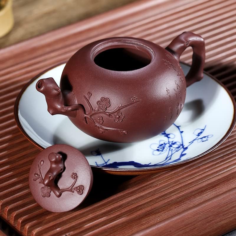 Tules chineses pane de chá chinesa minério de are argila roxa famosa famosa pura artesanal de areia roxa panela hanmei bels kung fu conjunto chá