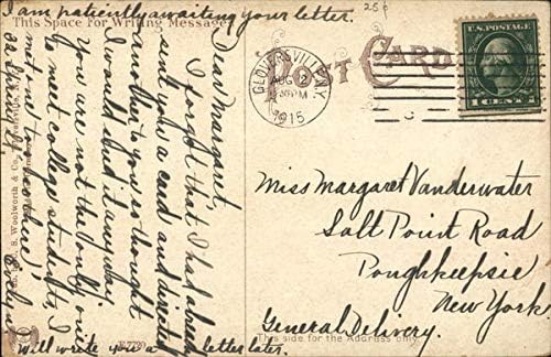 Post Office Gloversville, Nova York NY Original Antique Cartão Post 1915