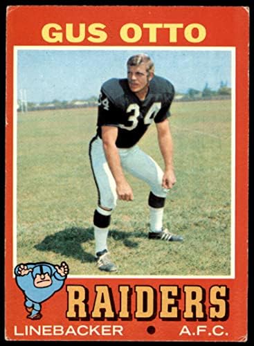 1971 Topps # 258 Gus Otto Oakland Raiders VG/Ex Raiders Missouri