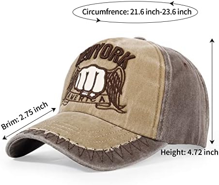 HH Hofnen Baseball Cap vintage lavado Chapéu de algodão angustiado para homens Mulheres