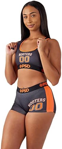 PSD Women's Hooters Gameday Sports Bra, Black, XS