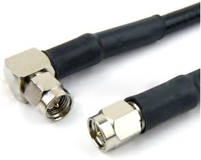 25 pés SMA macho para sma masculino de ângulo reto tempos de microondas LMR240 Antena ultraflex de 50 ohm montada