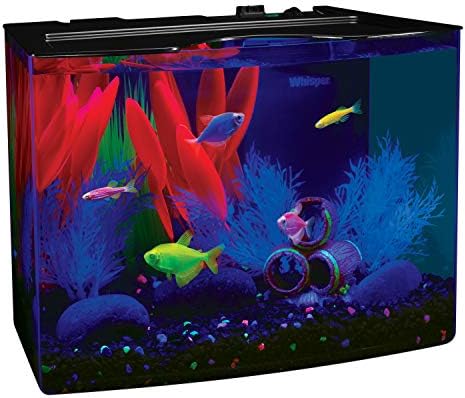 Tanque de peixes de kit de aquário de glofish com iluminação e filtração LED incluídas