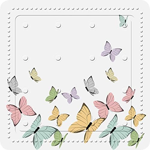 Borboletas de Kleine Wolke, tapete de chuveiro, 55x 55 cm, multicolor, espuma de PVC multicolorl, 55 x 55 x 3 cm, 55,00 x 55,00