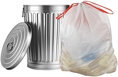 Doryh Sacos de lixo de 8 galões, sacos de lixo de cozinha branca, 120 acusações