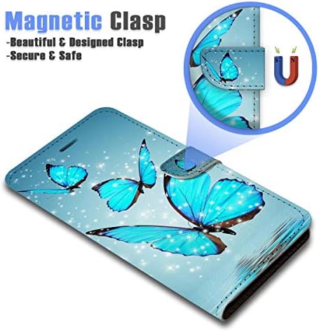 Para iPhone 12, iPhone 12 Pro, capa de capa de carteira Flip Wallet, A23237 Butterfly Butterfly 23237