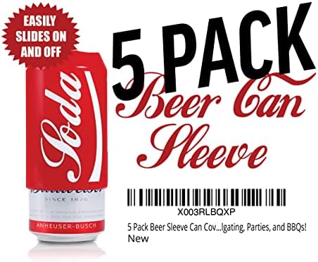 A manga de cerveja de 5 pack pode capas para cerveja - o refrigerante exclusivo pode projetar sua cerveja fria e escondida