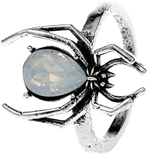 2023 Novo anel preto anel unissex retro moda metal antigo geométrico aberto indicador de dedo anel de dedo Halloween 3 anéis de dedos