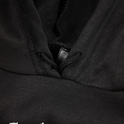 Hoodies para mulheres design gráfico capuz Tops de jovens soltos moletom preto com zíper de capuz de capuz superdimensionados
