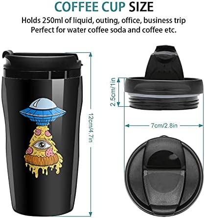 Pizza UFO Coffee Caneca Cup com tampa para viagens de escritório em casa