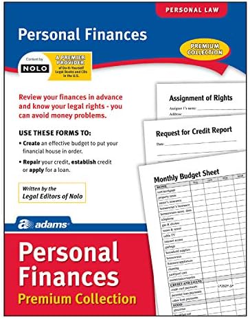 Coleção, formulários e instruções do Adam Finanças Pessoais
