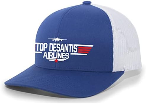 Top DeSantis Airlines Mens Trucker Hat Patriot Orgulho Bordado Bordado Bonga