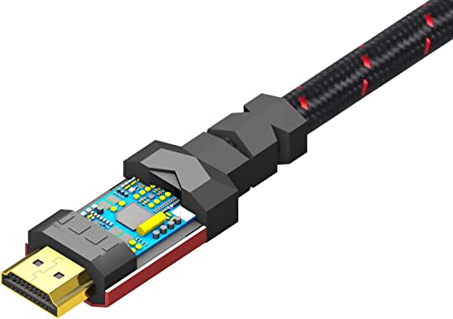 Cabo 4K HDMI 2.0 6 pés. [20 pacote] por ritzgear. 18 Gbps Ultra de alta velocidade Cordão de nylon e conectores de ouro - 4K@60Hz/UHD/3D/2160p/1080p/arc & Ethernet. Compatível com UHD TV/Monitor/PC/PS5/Xbox
