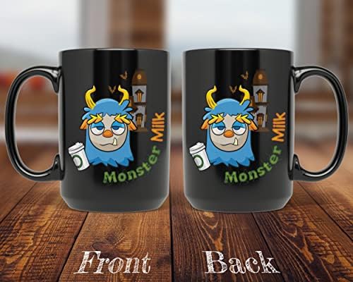 Pixidoodle Blue Monster Coffee Caneca - Spooky Monster Kids Christmas