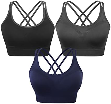 Tops de sutiã esportivo feminino feminino para a execução de fitness removíveis de sutiãs de ioga acolchoados de fitness