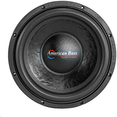 American Bass DX-10 de 4 ohm, 300 watts RMS / 600 watts MAX Power, subwoofer de 10 polegadas, ímã de 90 oz, bobina de