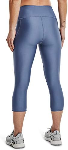 Under Armour feminino feminino de cintura alta e sem escorregamento Capri Leggings