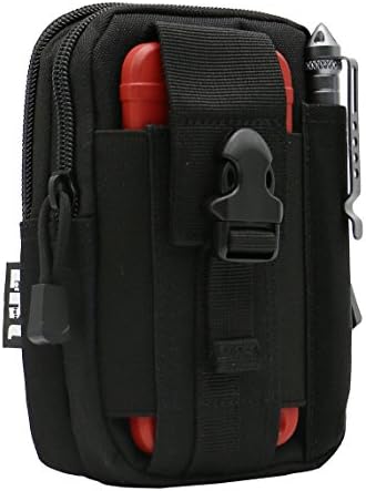 Lefright Tactical molle bolsa edc utilidade gadget masculino externo saco de cintura com coldre de clipe de correia