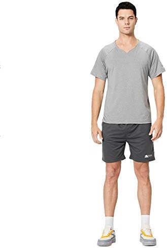 Terno da BMISEGM para homens mais verão Conjunto de verão masculino Tamanho de duas peças Esportes de fitness Running Outdoor