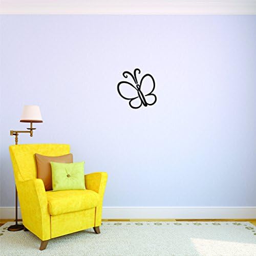 Projetar com decalques de vinil Tamanho da arte da parede borboleta 12 polegadas x 12 polegadas 22 cores disponíveis