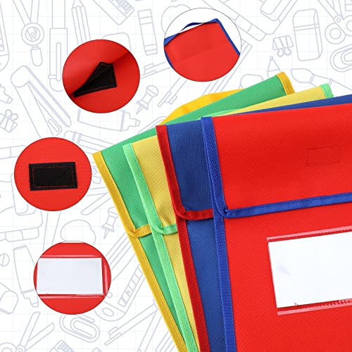 Bolsas de livros Bolsas coloridas de livro de leitura de livro de livros médios para sala de aula com costura na alça e bolso de