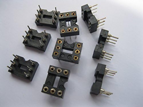 80 PCS Adaptador de soquete IC Cabeçalhos de 6 pinos e soquetes 2,54 mm x = 7,62mm