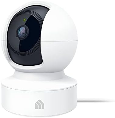 Câmera de Segurança Smart Pan/Tilt Pan/Tilt Kasa, câmera de cachorro 1080p HD 2.4GHz com visão noturna, detecção de movimento para