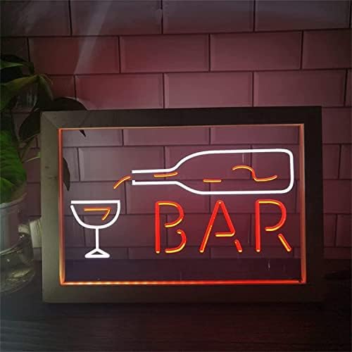 Dvtel Bar garrafa de vidro LED LED SILH