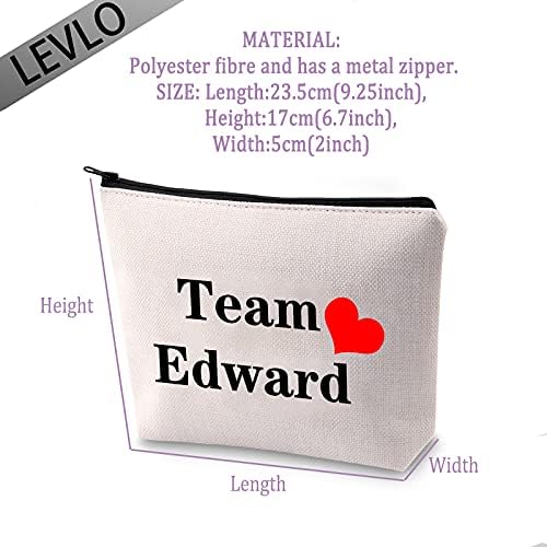 Levlo Vampire Lovers Presente Equipe Edward Men Makeup Bags Saga Saga inspirada em maquiagem