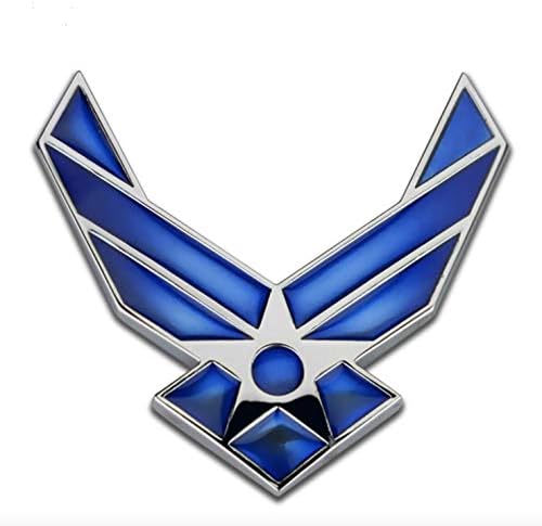 CLIM DE METAL 3D US AIR AIR AIRSAF Blue Wings Car Enclem Sticker Decal
