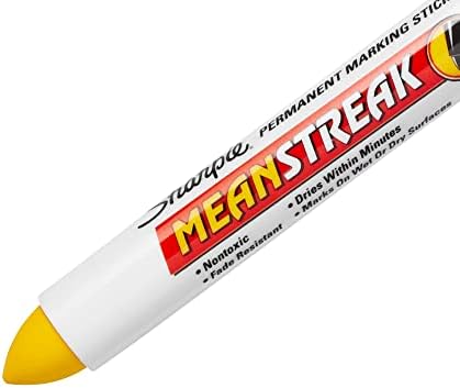 Sharpie Staw Mange Marking Stick, dica larga, amarelo