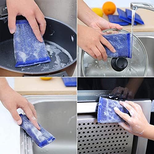 Esponjas de limpeza para a cozinha macia e rápida limpeza de lavagem multiuso esponja que não rache com poder de limpeza pesada