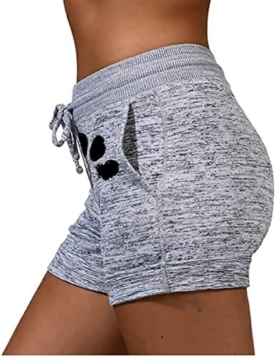 Confortável shorts de motociclista feminino com bolsos de botão treino atlético executando shorts de bicicleta de ioga