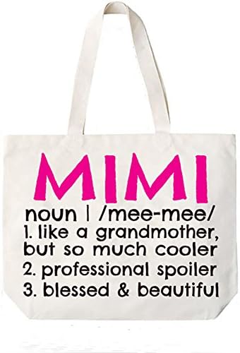 Xoxo, Coco Mimi Definição Canvas Tote Bag Idéia de presente para avó para Mimi Book Bag Mimi Presente Mimi Christmas Gift -CoCovici