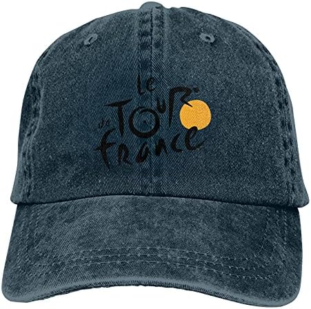 Le Tour of France Slogan Cowboy Hats Unisex Ajustável Caps de beisebol vintage preto