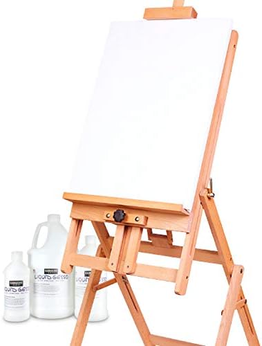 Sargent Art - 22-9703 galão de galão gesso, primer de superfície, 128 onças, branco