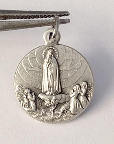 Medalha de Nossa Senhora da Fátima - as medalhas dos santos patronos - feitos na Itália -