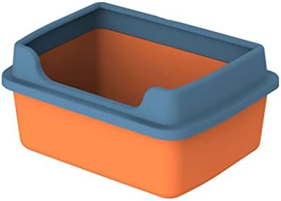 Caixa de areia semi-fechada da caixa de areia de gatos de grande capacidade para gatos para gatos banheiros de pet-splash