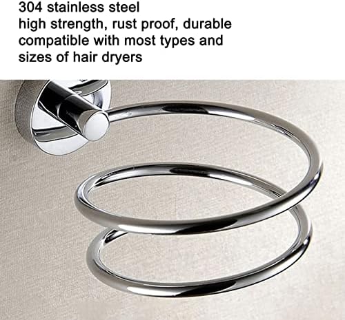 Suporte para secador de cabelo, suporte para secador de cabelo de alta resistência 304 Capacidade de rolamento grande