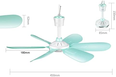 Timing de controle remoto 5W/10W Teto do ventilador de ar 3 velocidades fã USB para camping