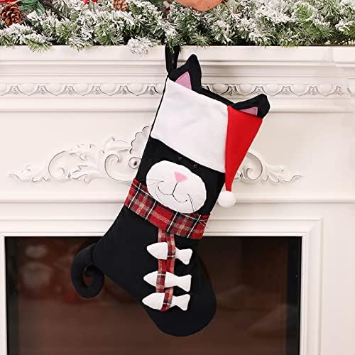 XIOS Decoração de Natal Big Meias Candy Gift Socks
