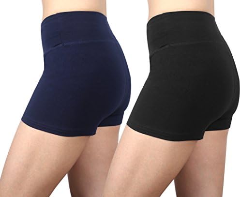 Munvot Women's Active Yoga Short Shorts de exercícios curtos