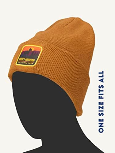 Fundação National Park Knit Capfe de gorro para homens Hapsa de inverno Capume de gorros algemados Capinho de esqui quente Capinhas de esqui quente